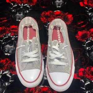 Slip on striped converse